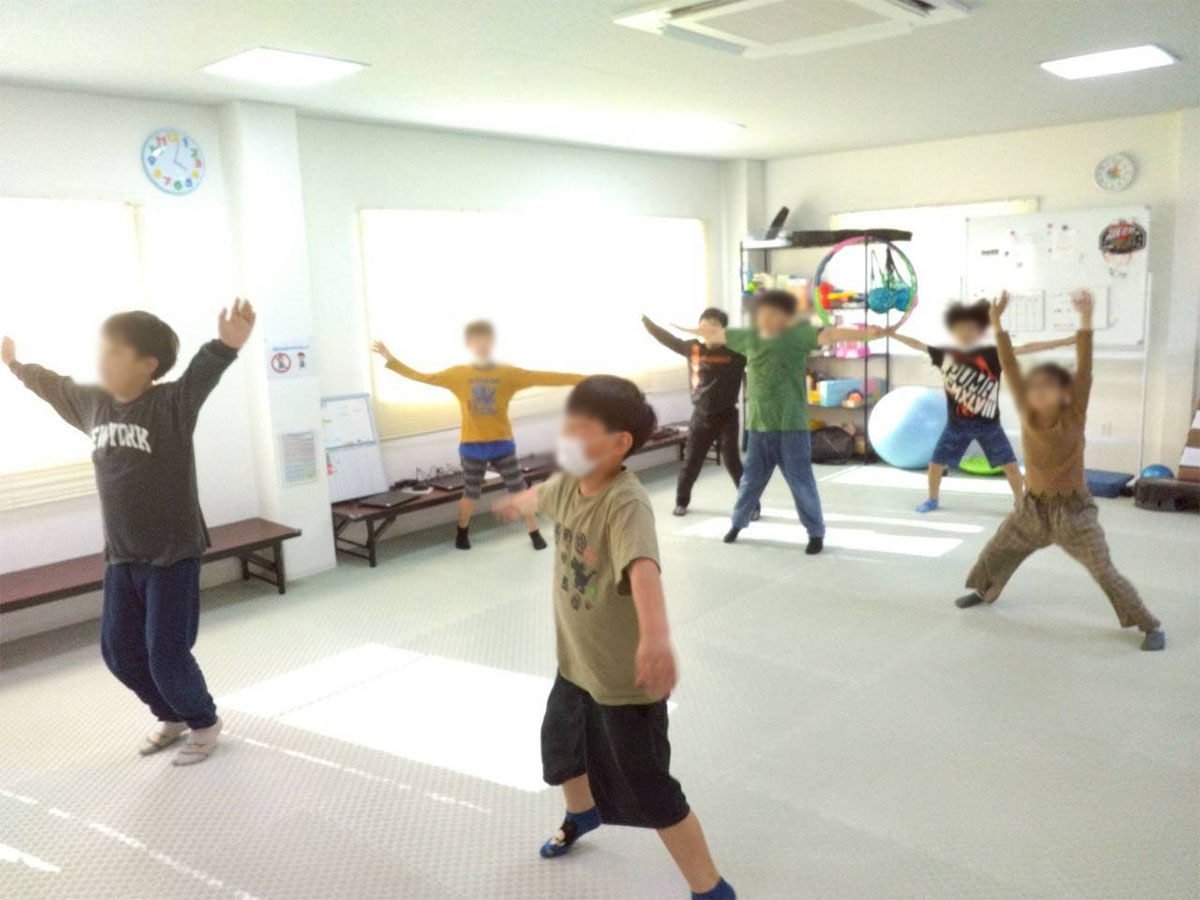 みんなで準備運動!